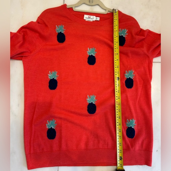 ☀️HOST PICK☀️Vineyard Vines pineapple lightweight merino sweater - Picture 6 of 6